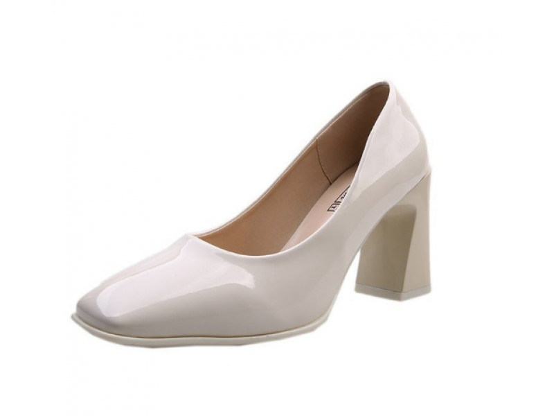 Shallow Occupation Business Women's Shoes Patent Leather Modern Square Toe Thick High Heels Pumps 2023 New Fashion Summer Spring Shallow Occupation Business Women's Shoes Patent Leather Modern Square Toe Thick High Heels Pumps 2023 New Fashion Summer Spring
