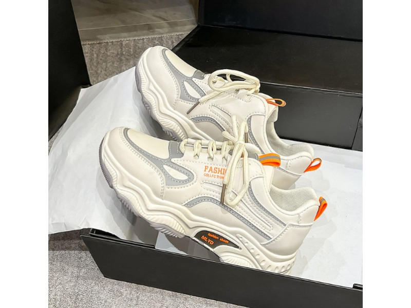 Fashion Casual Comfortable Running Platform Sneakers All-match Women's Shoes Sports Color Matching Spring Autumn