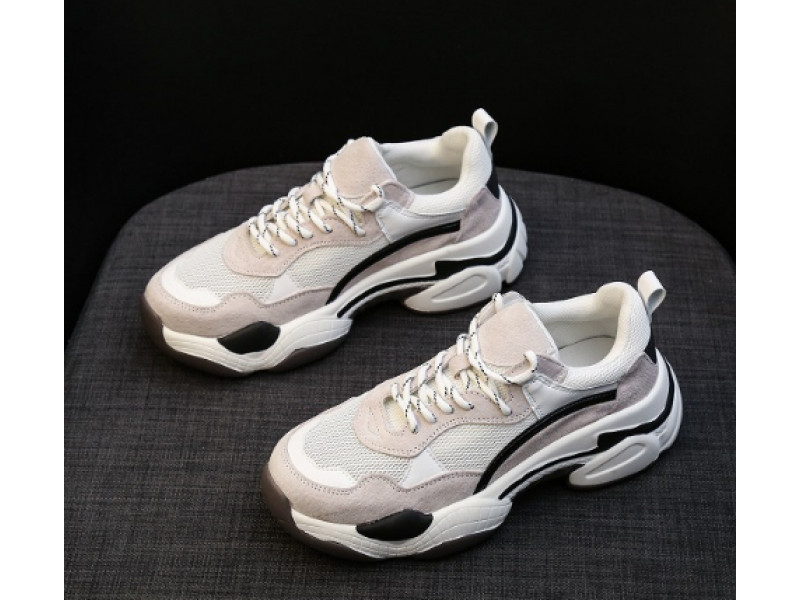 Platform Sneaker Korean Style Casual Mesh Breathable Lightweight Outdoor Women's Sports Shoes All-match Spring Autumn Platform Sneaker Korean Style Casual Mesh Breathable Lightweight Outdoor Women's Sports Shoes All-match Spring Autumn