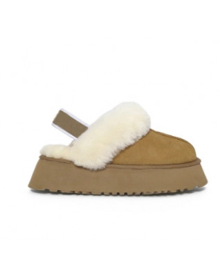 Shearling Plus Velvet Keep Warm Women's Slippers Retro Home Cotton Flat Shoes Cross Fluffy Snow Boots 2023 New Autumn Winter