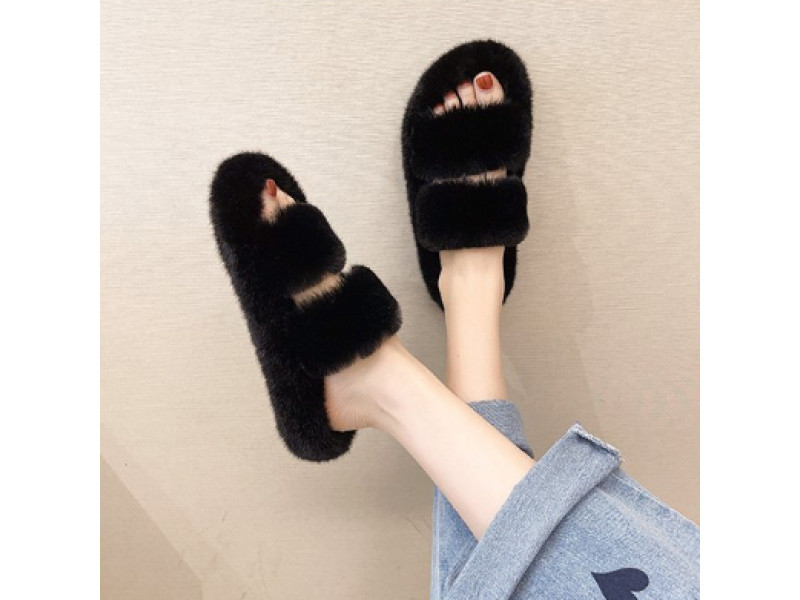 Women's Slippers 2023 New Winter Warm Fluffy Home Fur Slippers for Women Flat Platform Cozy Furry House Shoes Korean Style Women's Slippers 2023 New Winter Warm Fluffy Home Fur Slippers for Women Flat Platform Cozy Furry House Shoes Korean Style